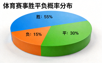 体育数据统计可视化图表，展示胜平负概率分布